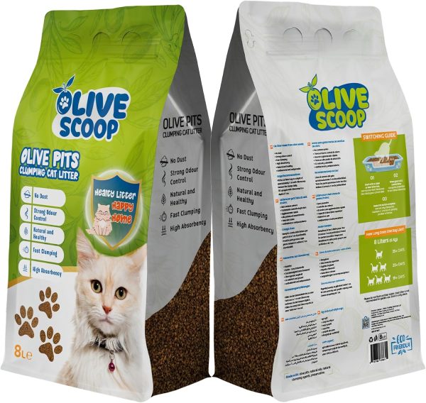 OLIVE SCOOP Natural Clumping Cat Litter