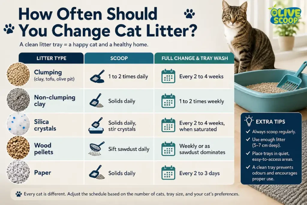 how often should you change cat litter